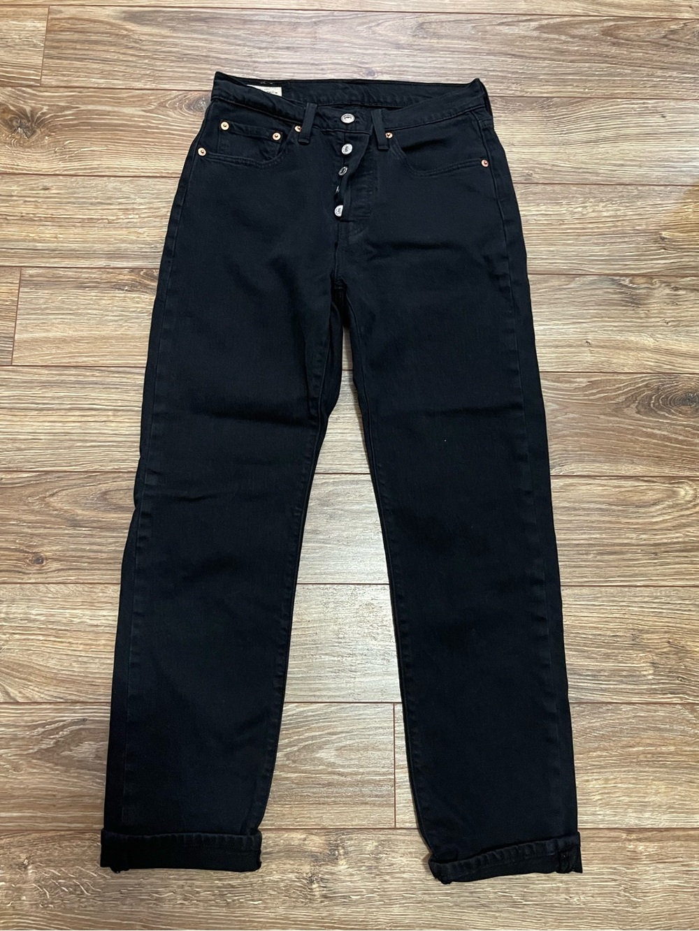 Women’s Levis’s Straight-Leg Black Jeans